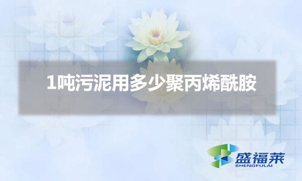 1噸污泥用多少聚丙烯酰胺(處理污泥用聚丙烯酰胺的用量)