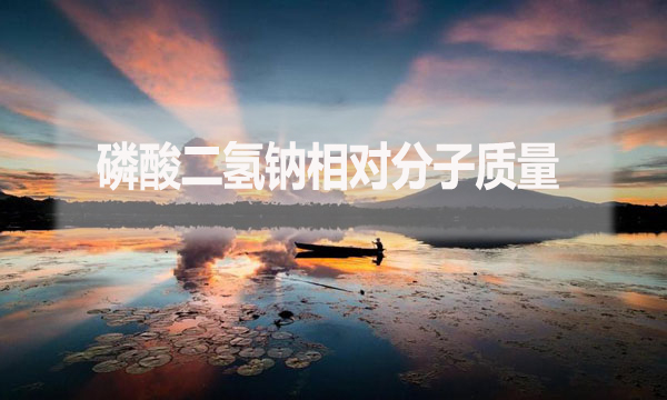 磷酸二氫鈉相對分子質量是什么？應該怎么算？