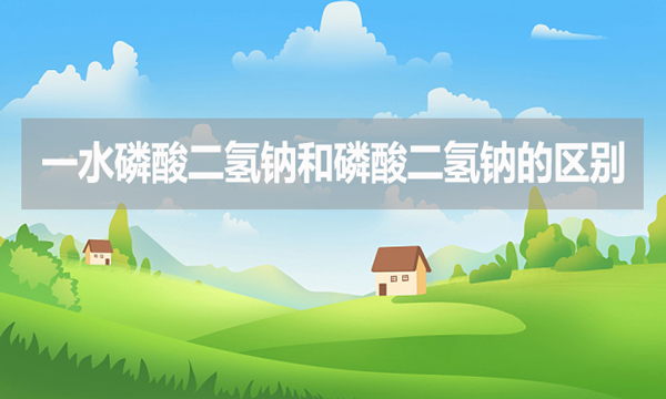一水磷酸二氫鈉和磷酸二氫鈉的區別是什么？